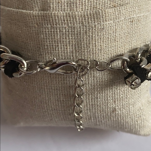 🆕 NEW Black Woven Chain & Rhinestone Bracelet!!! - Picture 4 of 5